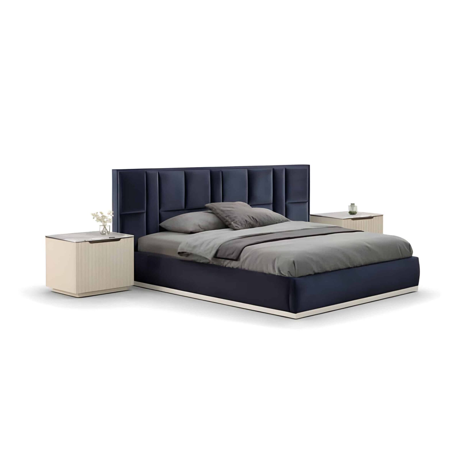 Seko Bed and Nightstand Set