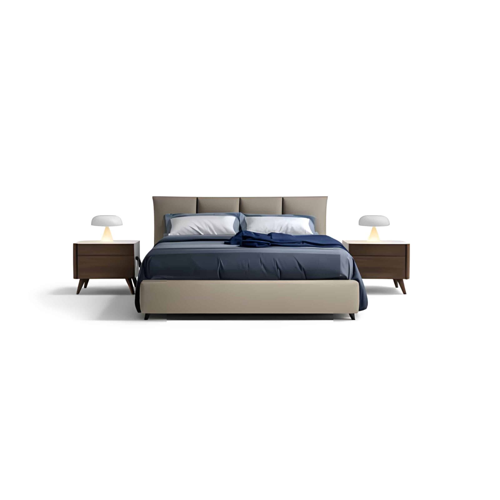 Helor Bed and Nightstand Set
