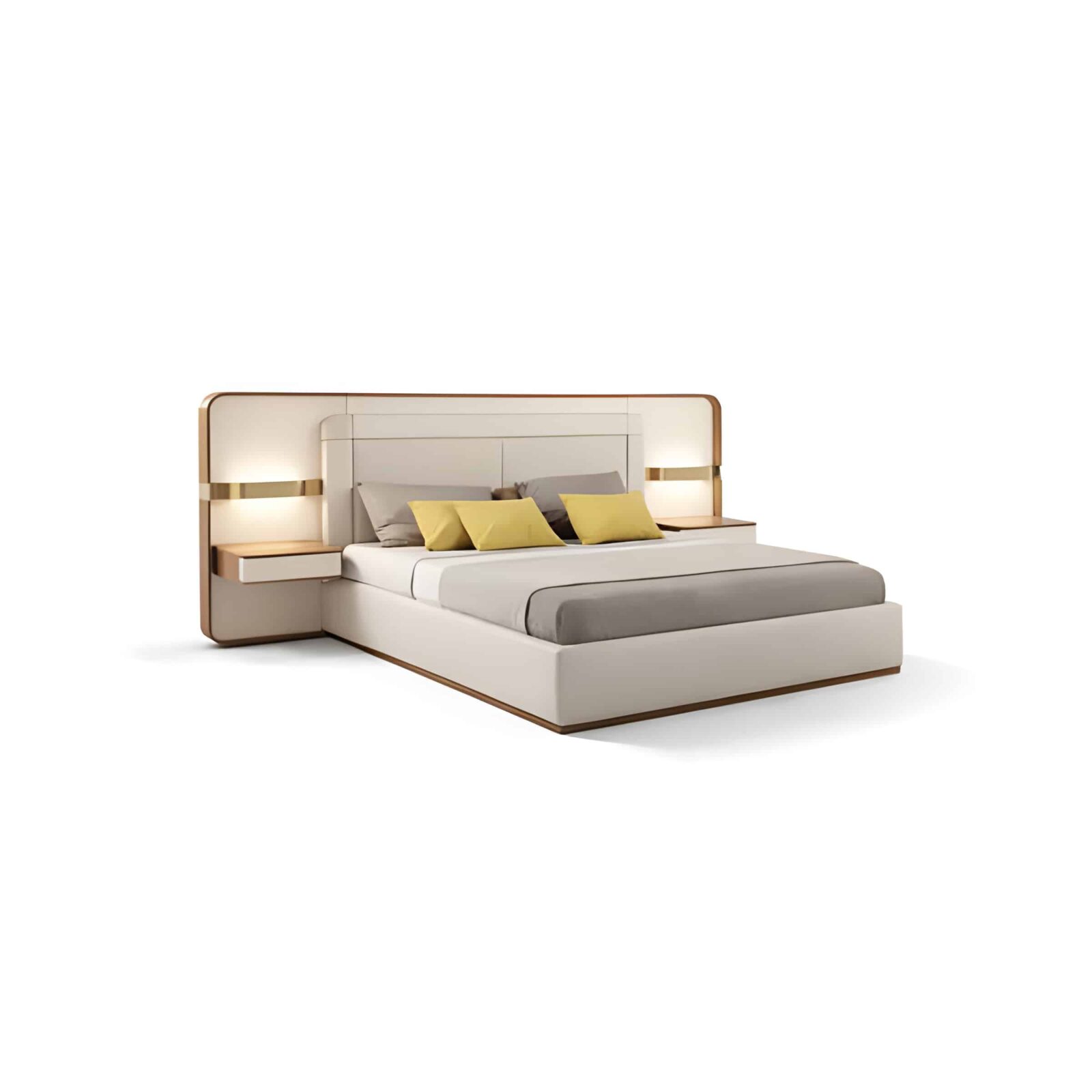 Hira Bed and Nightstand Set