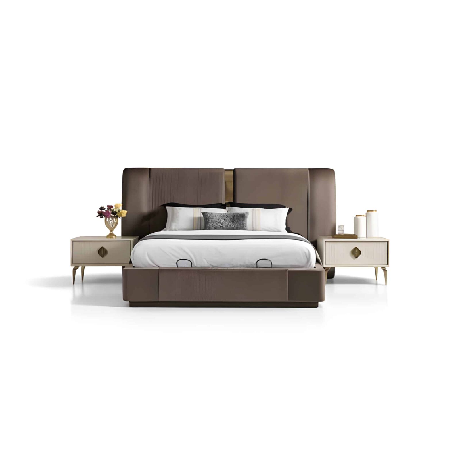 Uaro Bed and Nightstand Set