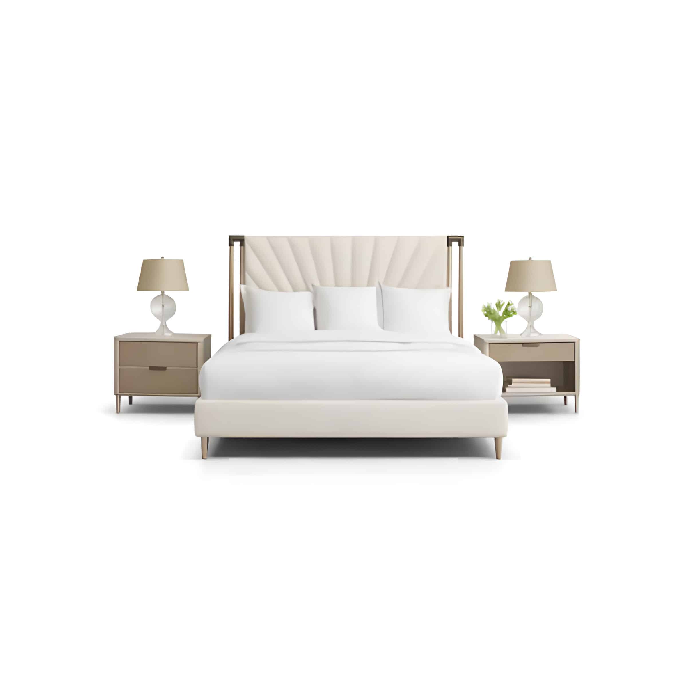 Elva Bed and Nightstand Set