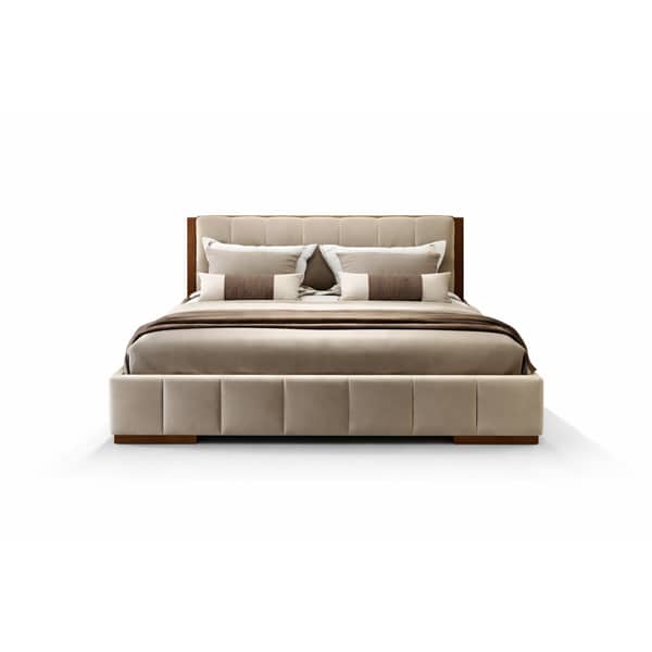 Bedroom Bed and Nightstand Set presented in a modern bedroom with premium showroom perspective