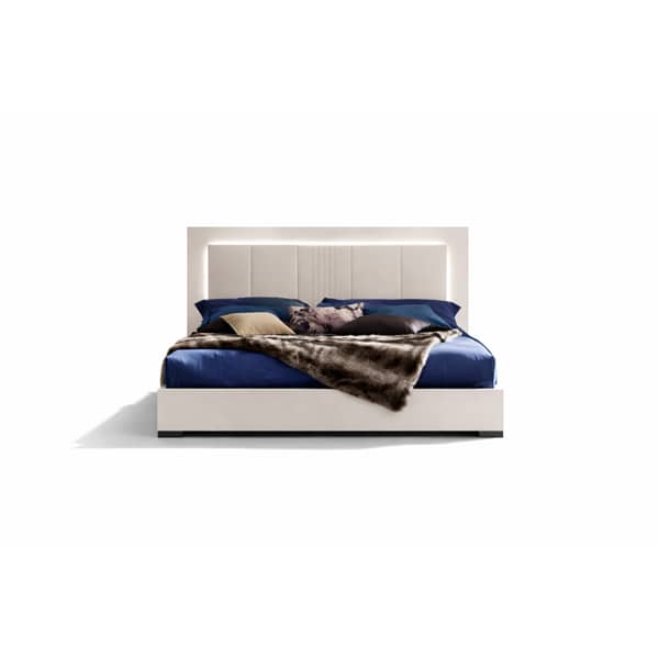 Bedroom Bed and Nightstand Set presented in a refined bedroom with clean decor perspective