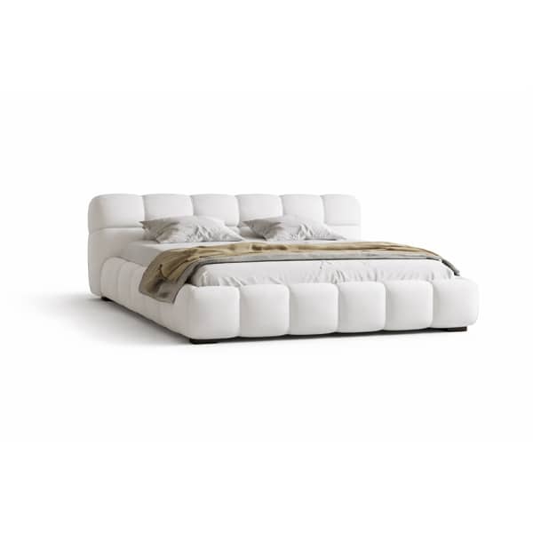 Bedroom Bed and Nightstand Set presented in a refined bedroom with fresh wide perspective
