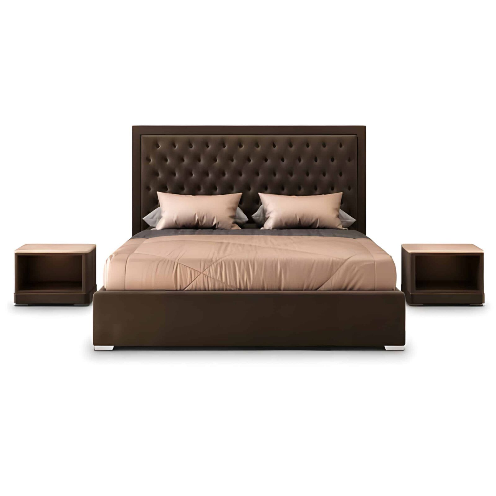 Raya Bed and Nightstand Set