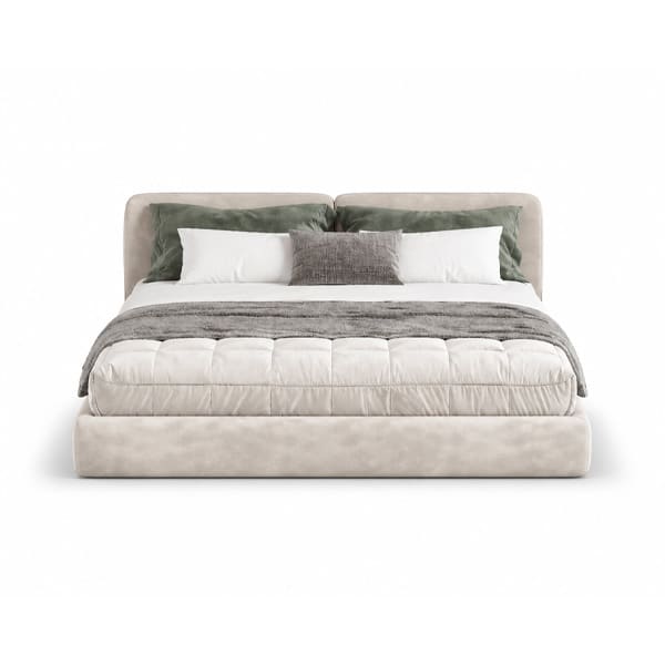 Bedroom Bed and Nightstand Set presented in a cozy bedroom with smart side perspective with a clear product perspective