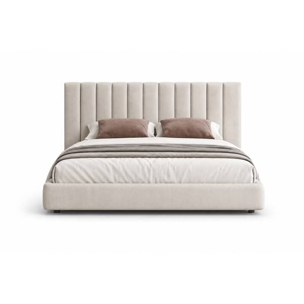 Bedroom Bed and Nightstand Set presented in a elegant bedroom with inviting wide perspective with a clear product perspective