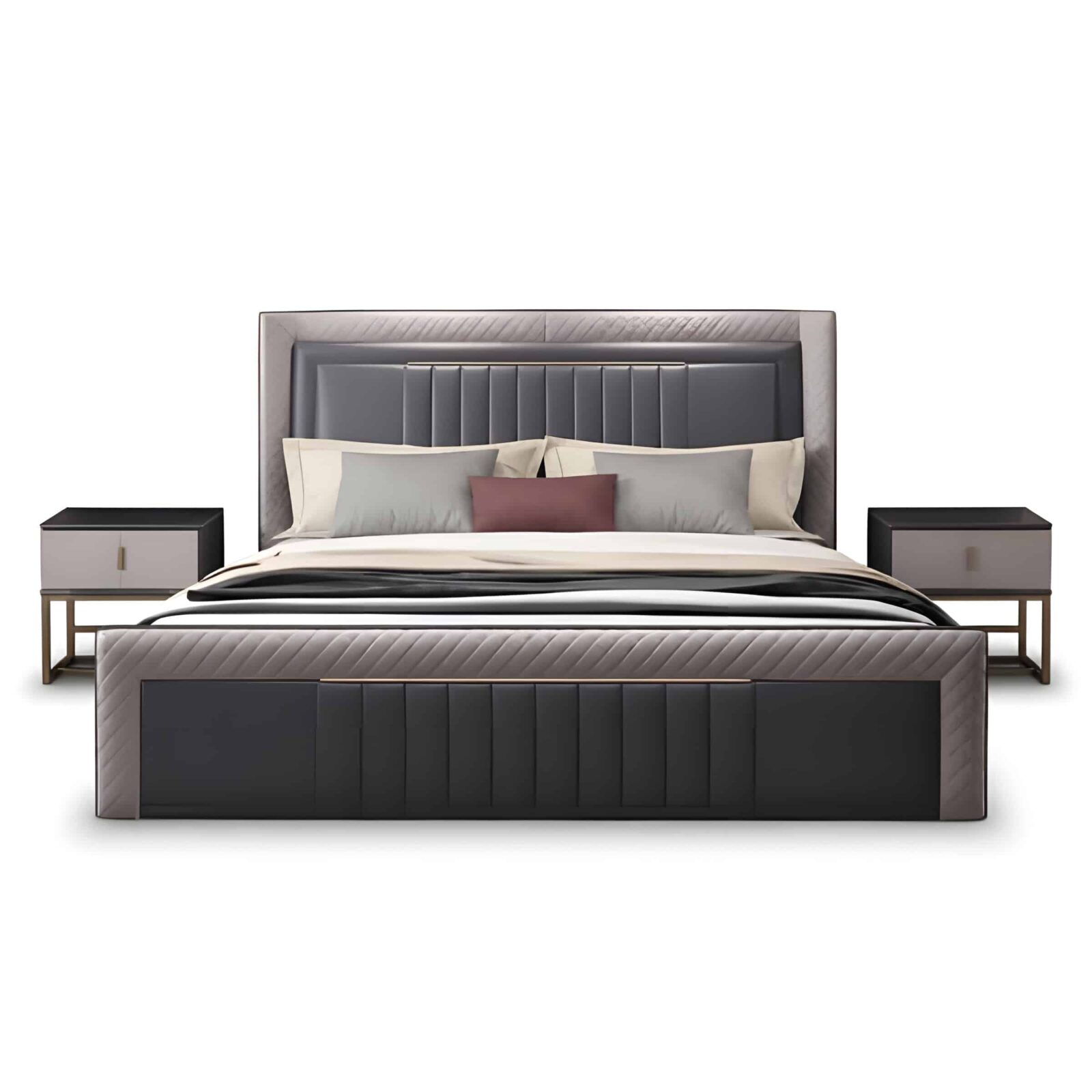 Olea Bed and Nightstand Set