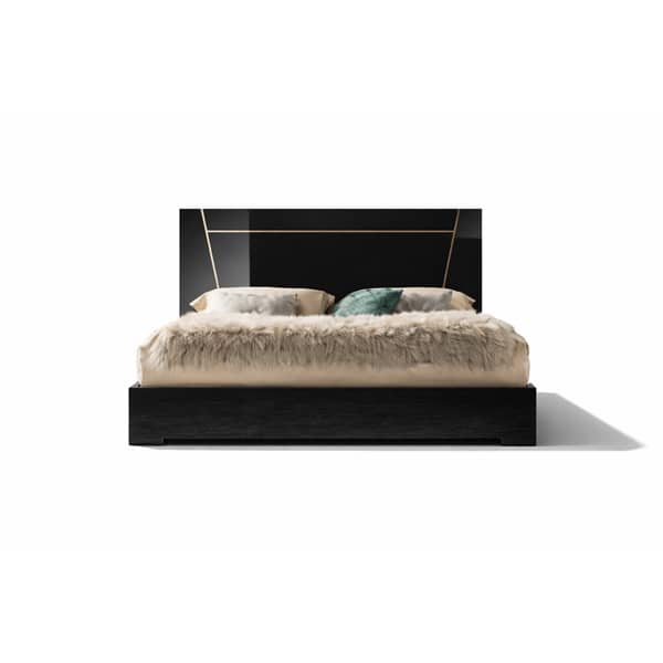 Bedroom Bed and Nightstand Set presented in a refined bedroom with clean wide perspective