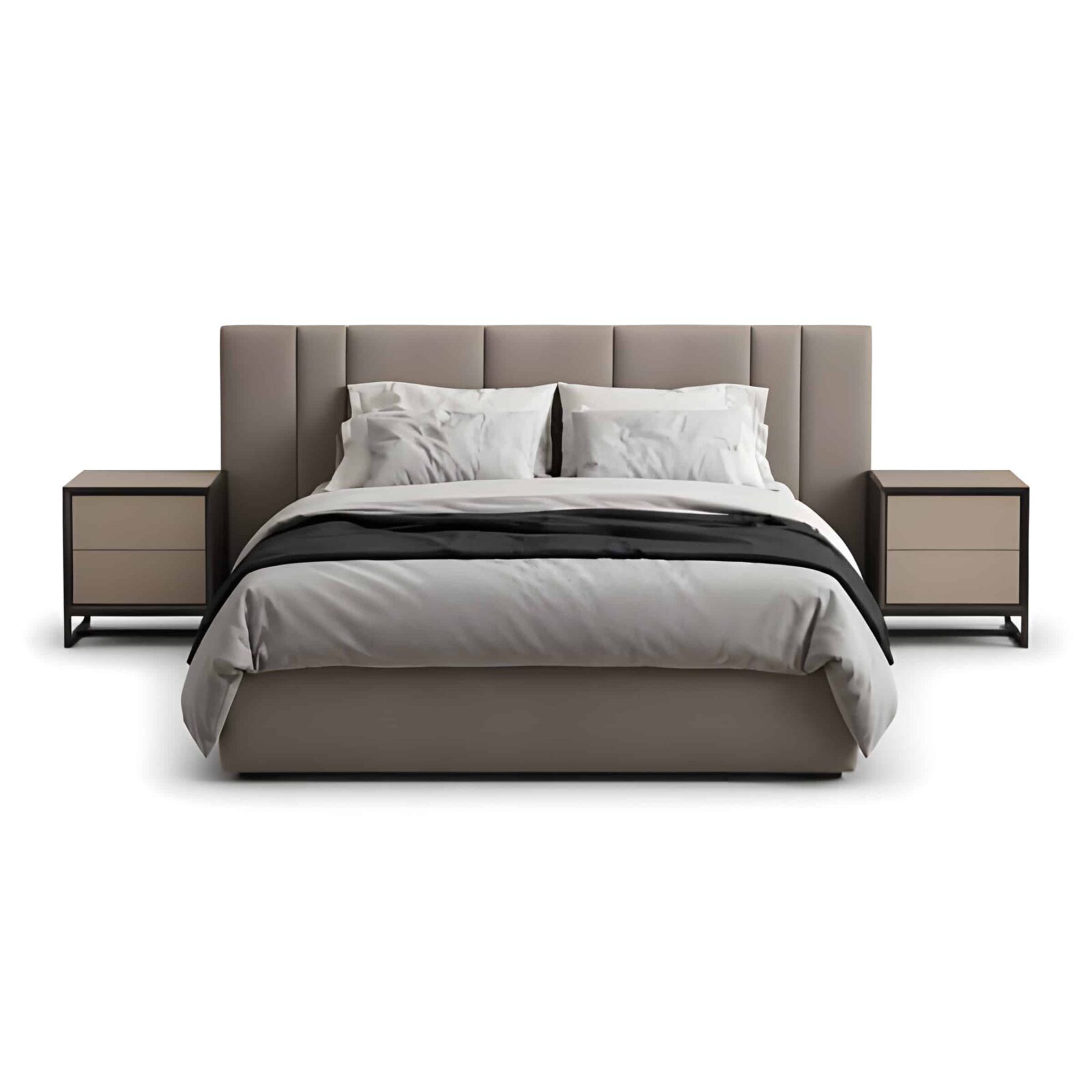 Mia Bed and Nightstand Set