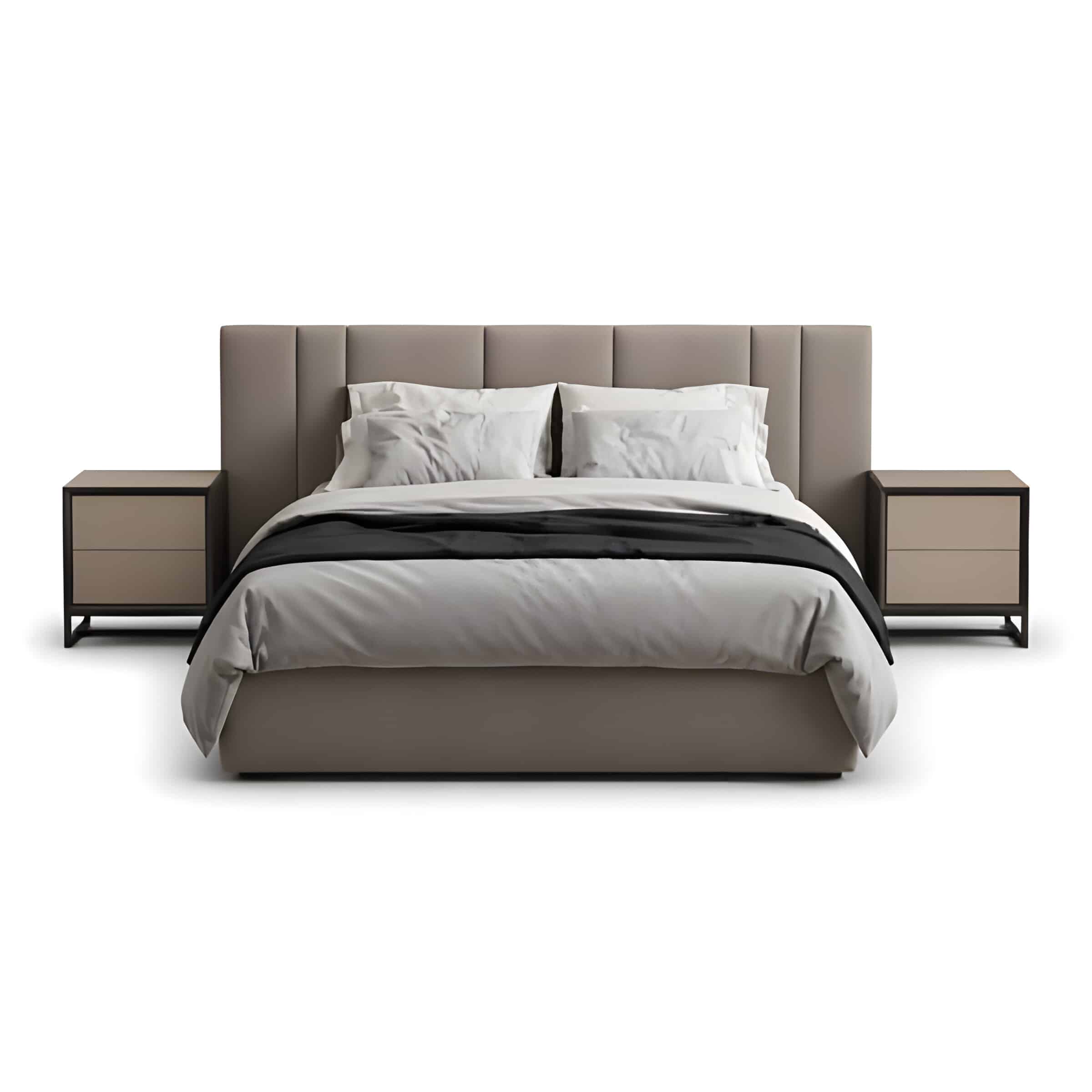 Mia Bed and Nightstand Set