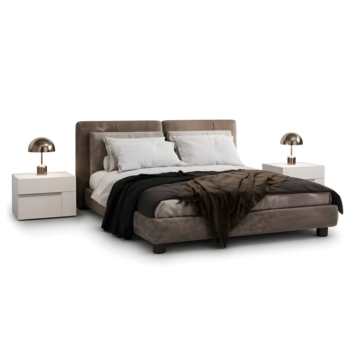 Lina Bed and Nightstand Set