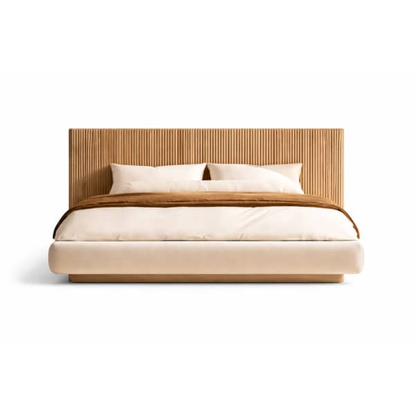 Bedroom Bed and Nightstand Set presented in a comfortable bedroom with cozy corner perspective