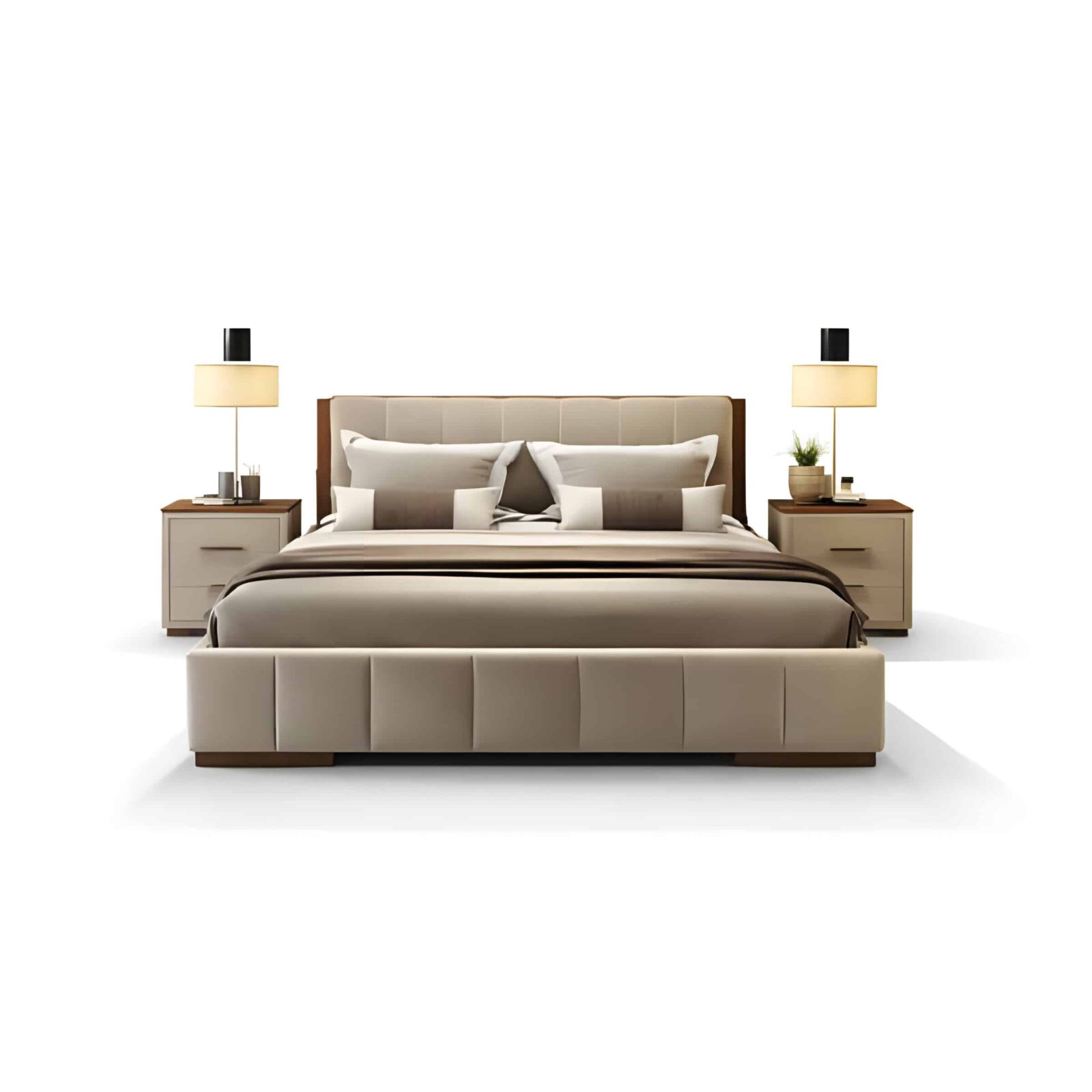 Rira Bed and Nightstand Set
