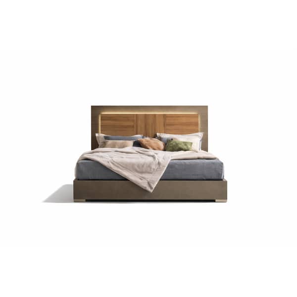 Bedroom Bed and Nightstand Set presented in a stylish bedroom with balanced decor perspective