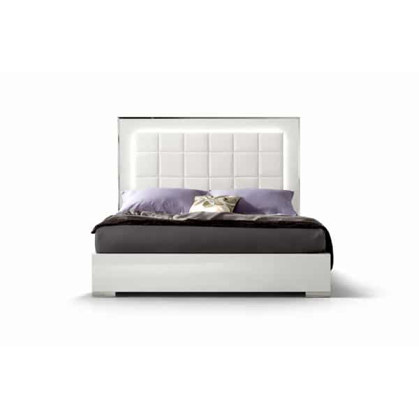 Bedroom Bed and Nightstand Set presented in a elegant bedroom with modern decor perspective