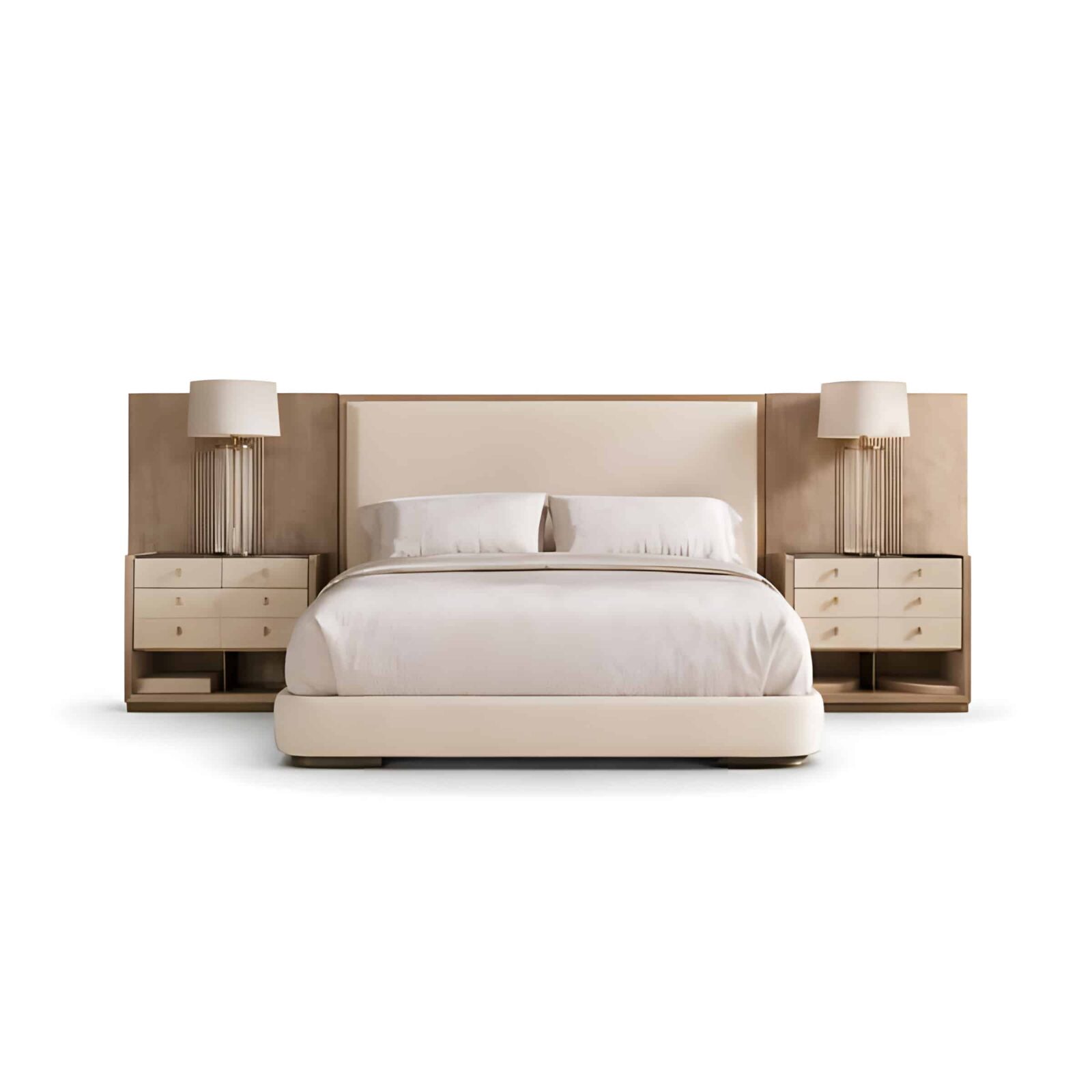 Rina Bed and Nightstand Set