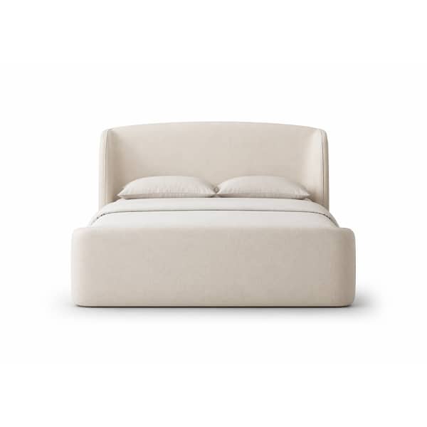 Bedroom Bed and Nightstand Set presented in a stylish bedroom with balanced home perspective