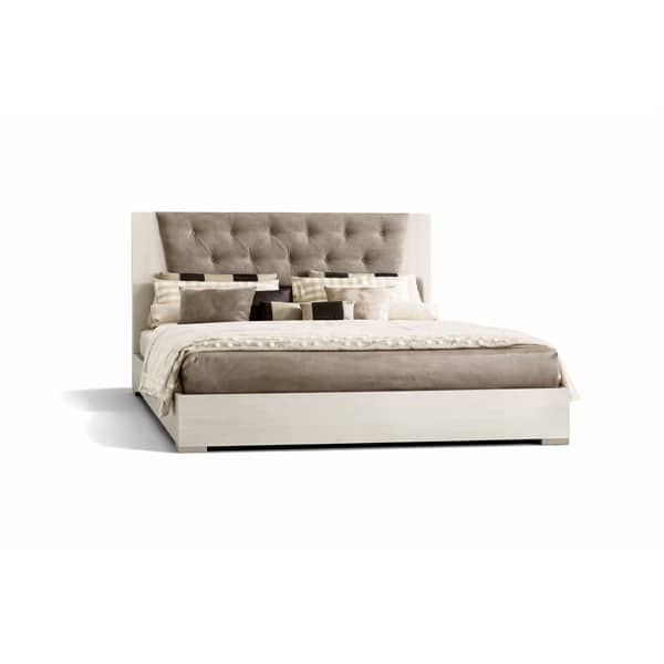 Simo Bed and Nightstand Set presented in a comfortable bedroom with full furniture scene