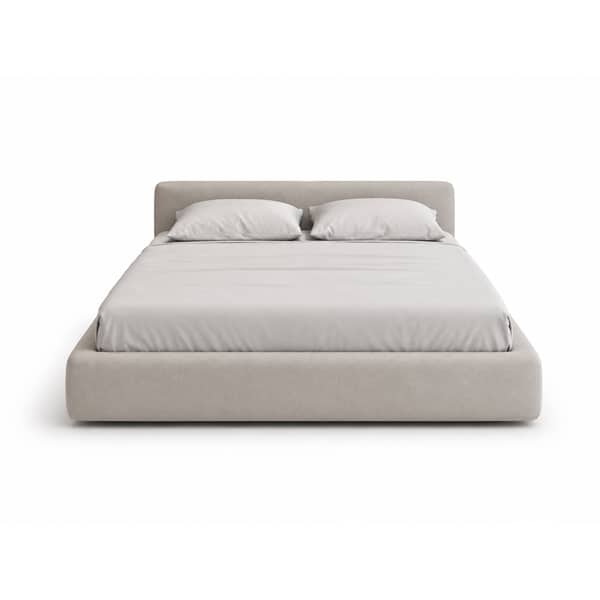 Bedroom Bed and Nightstand Set presented in a clean bedroom with sleek showroom perspective with a clear product perspective