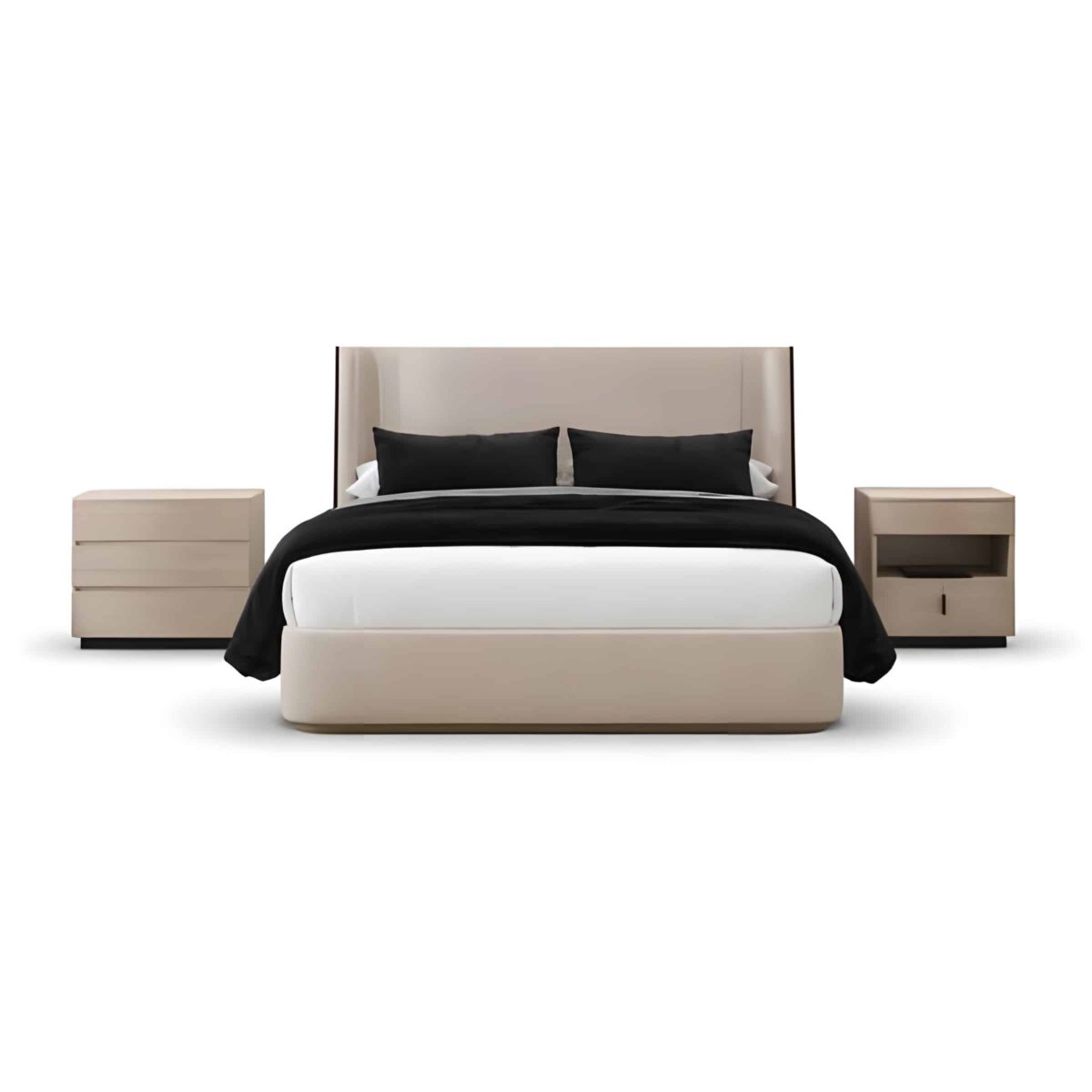 Zera Bed and Nightstand Set