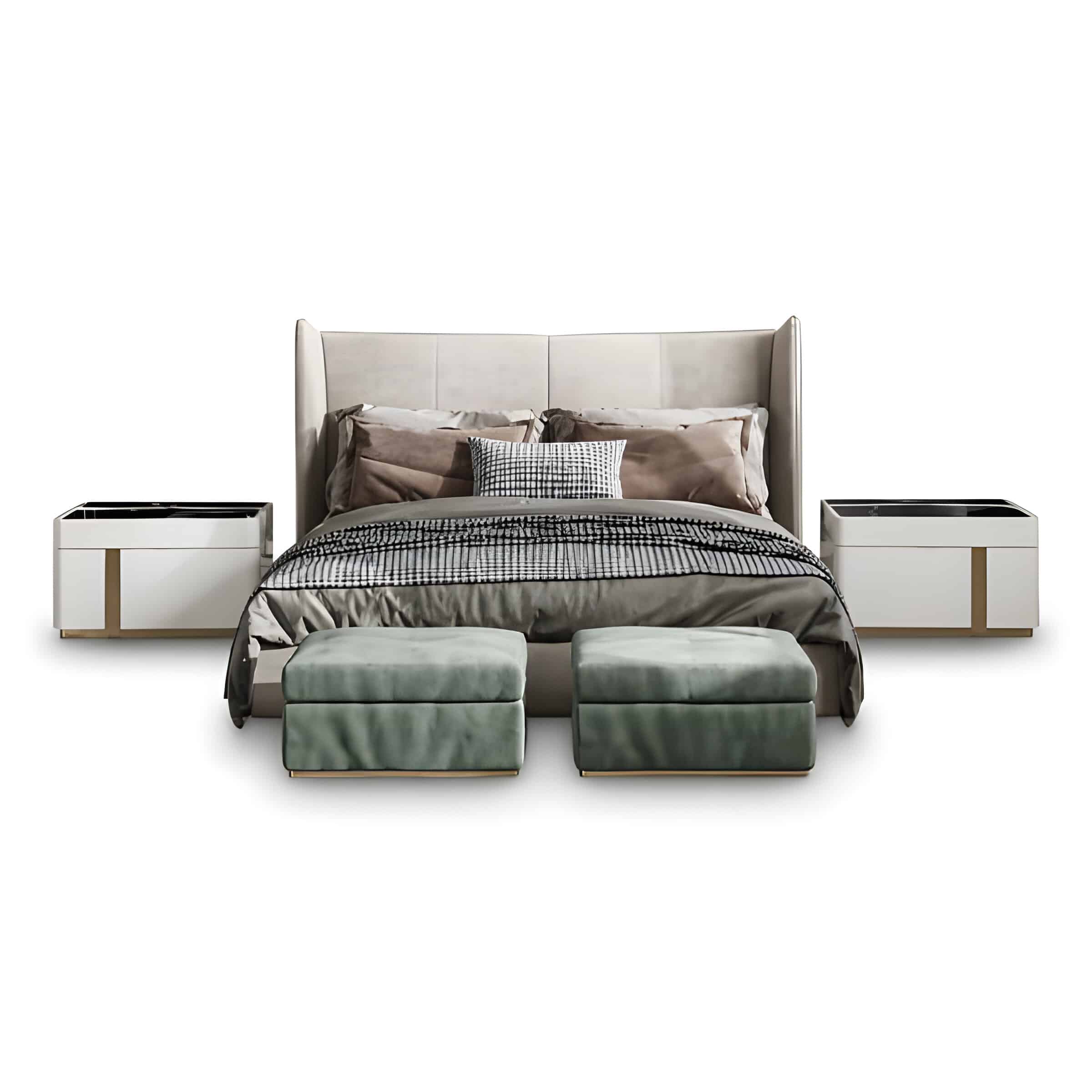 Ora Bed and Nightstand Set
