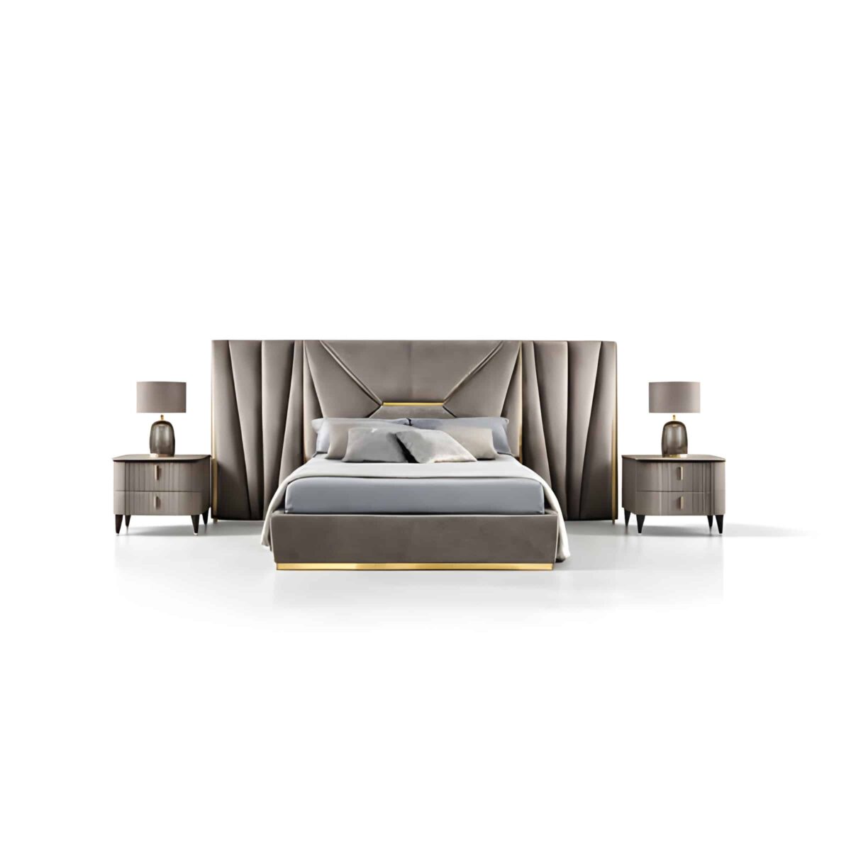 Kivo Bed and Nightstand Set