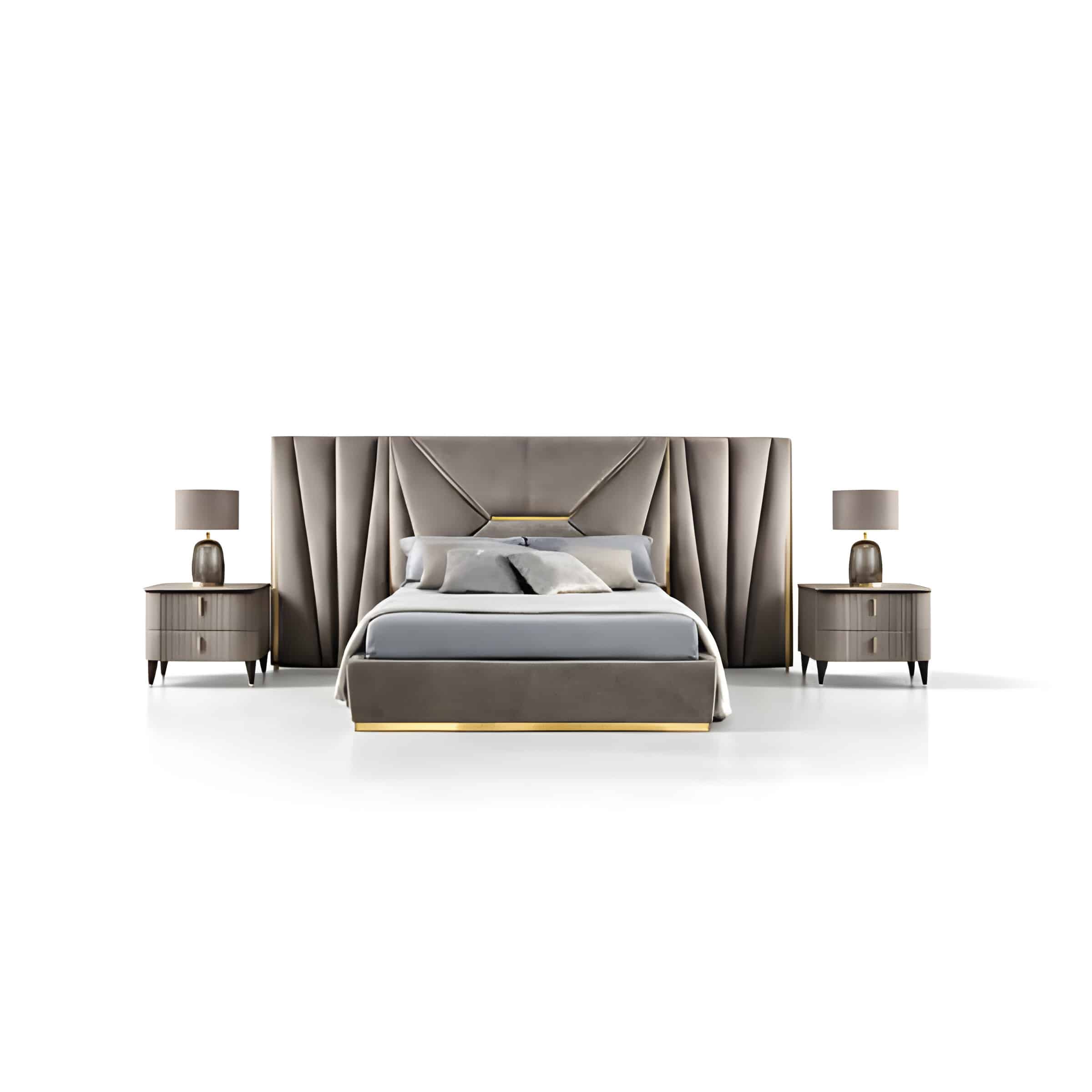 Kivo Bed and Nightstand Set
