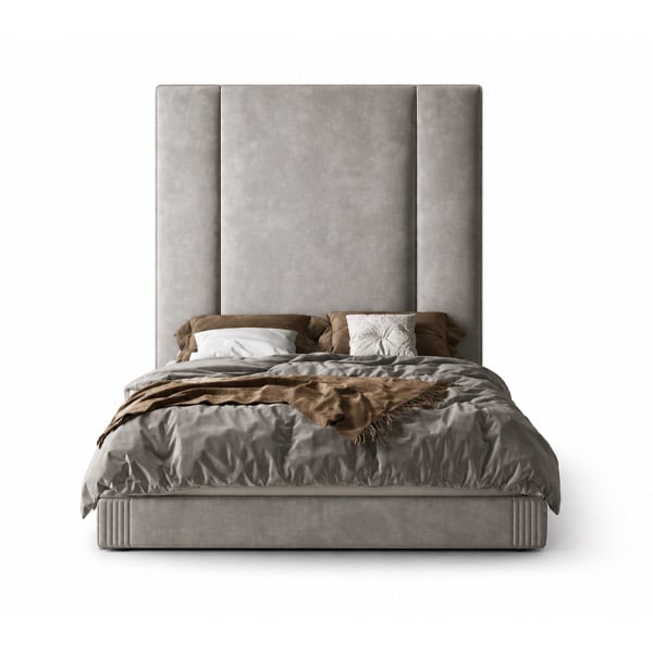 Bedroom Bed and Nightstand Set presented in a stylish bedroom with classic lifestyle perspective with a clear product perspective