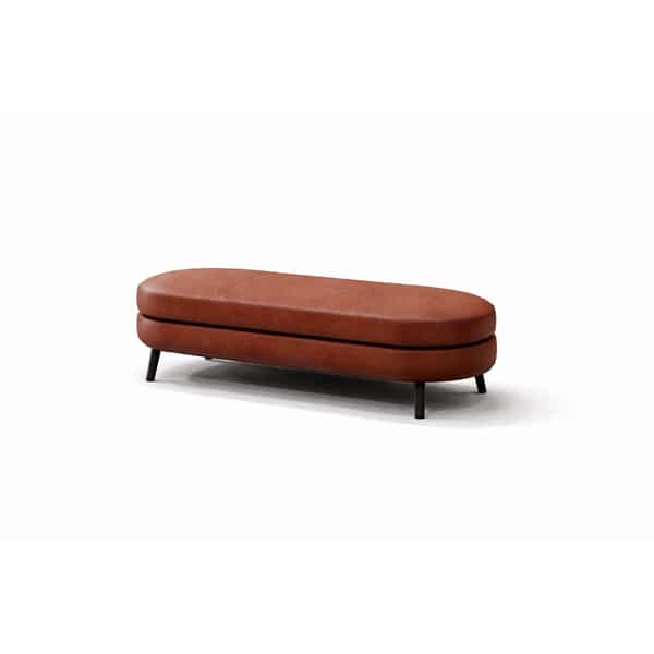 Vaya Bed and Nightstand Set presented in a contemporary bedroom with side perspective