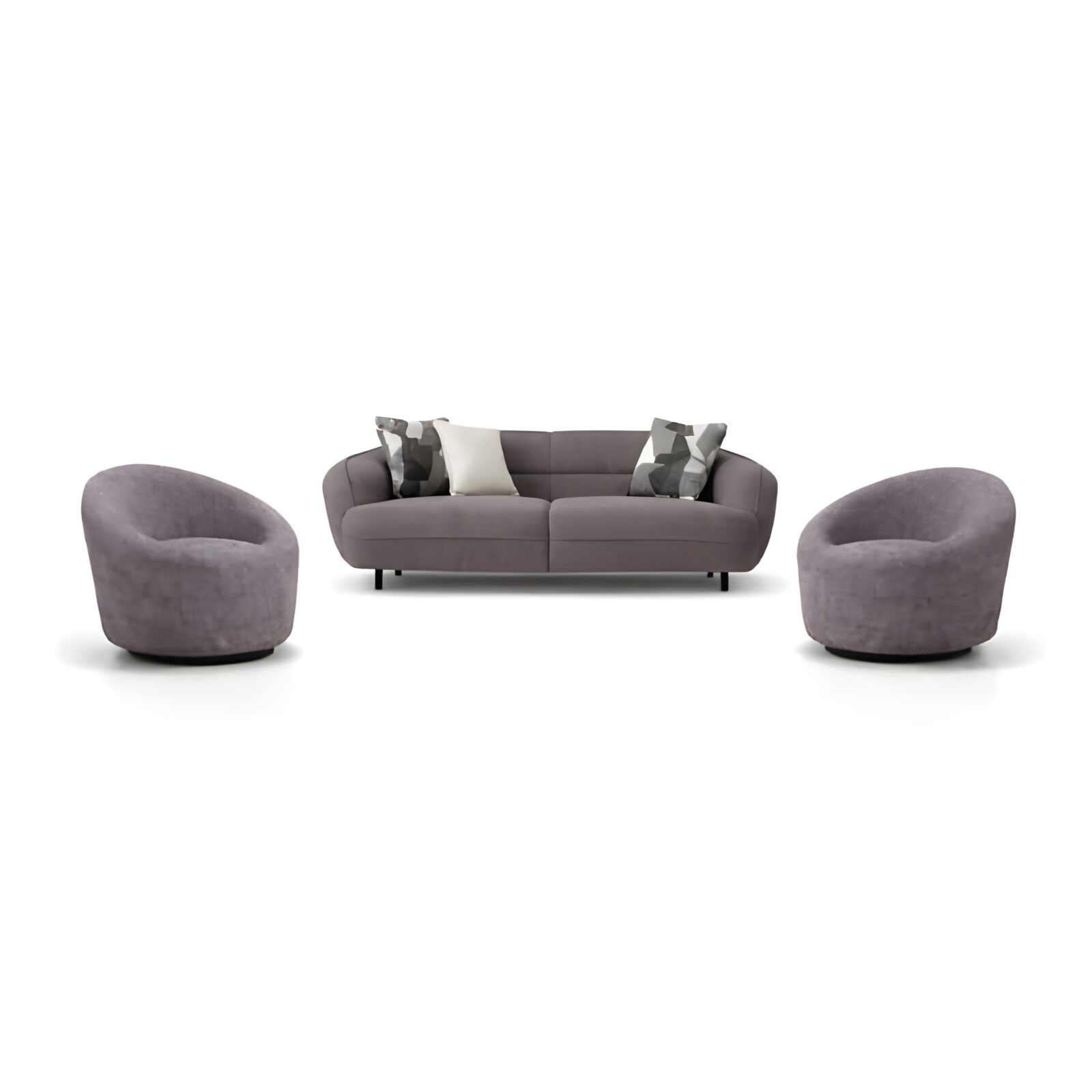 Krevo Living Sofa front view for modern living room furniture