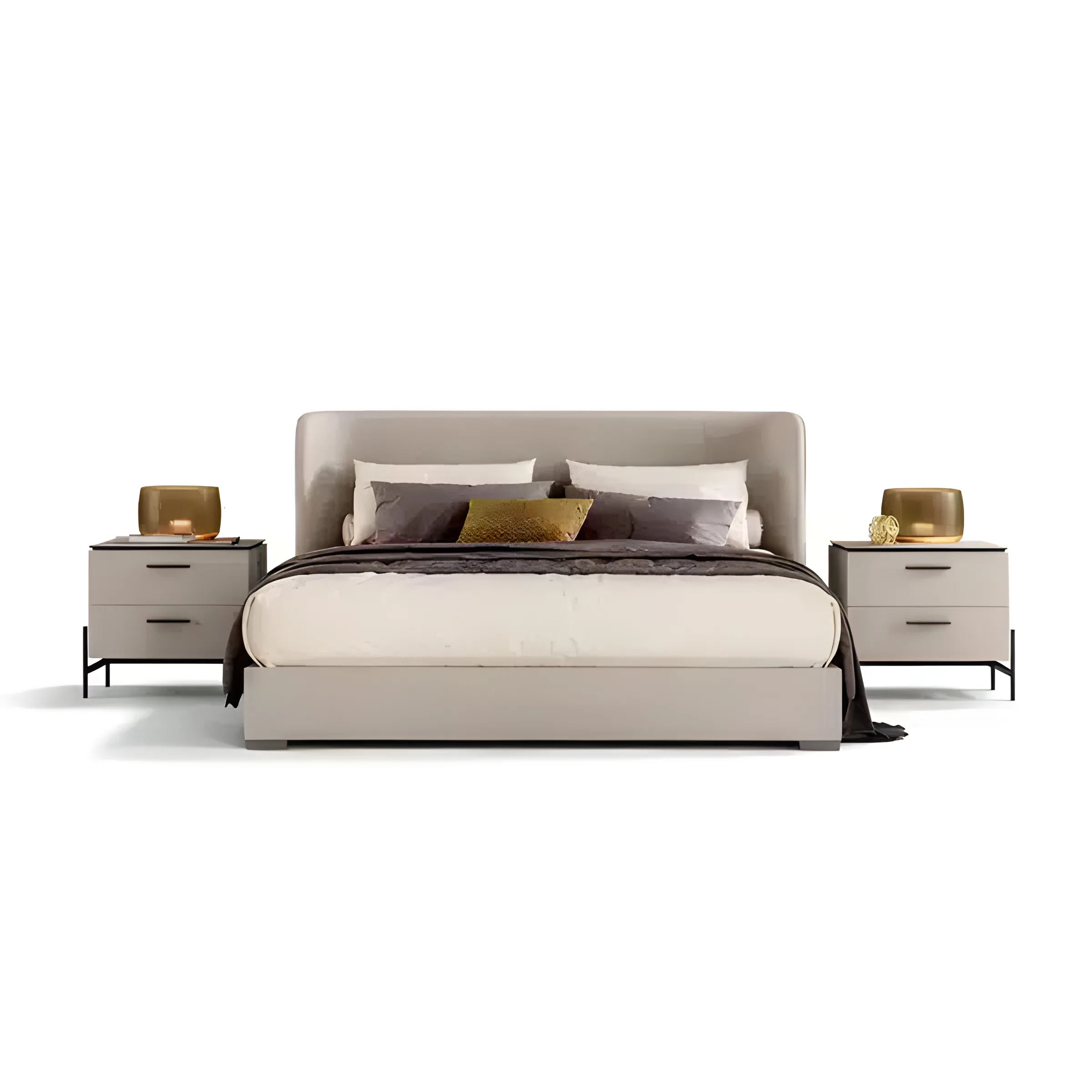 Vora Bed and Nightstand Set
