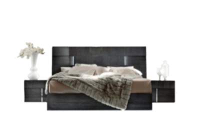 Bedroom Bed and Nightstand Set presented in a premium bedroom with elegant furniture perspective