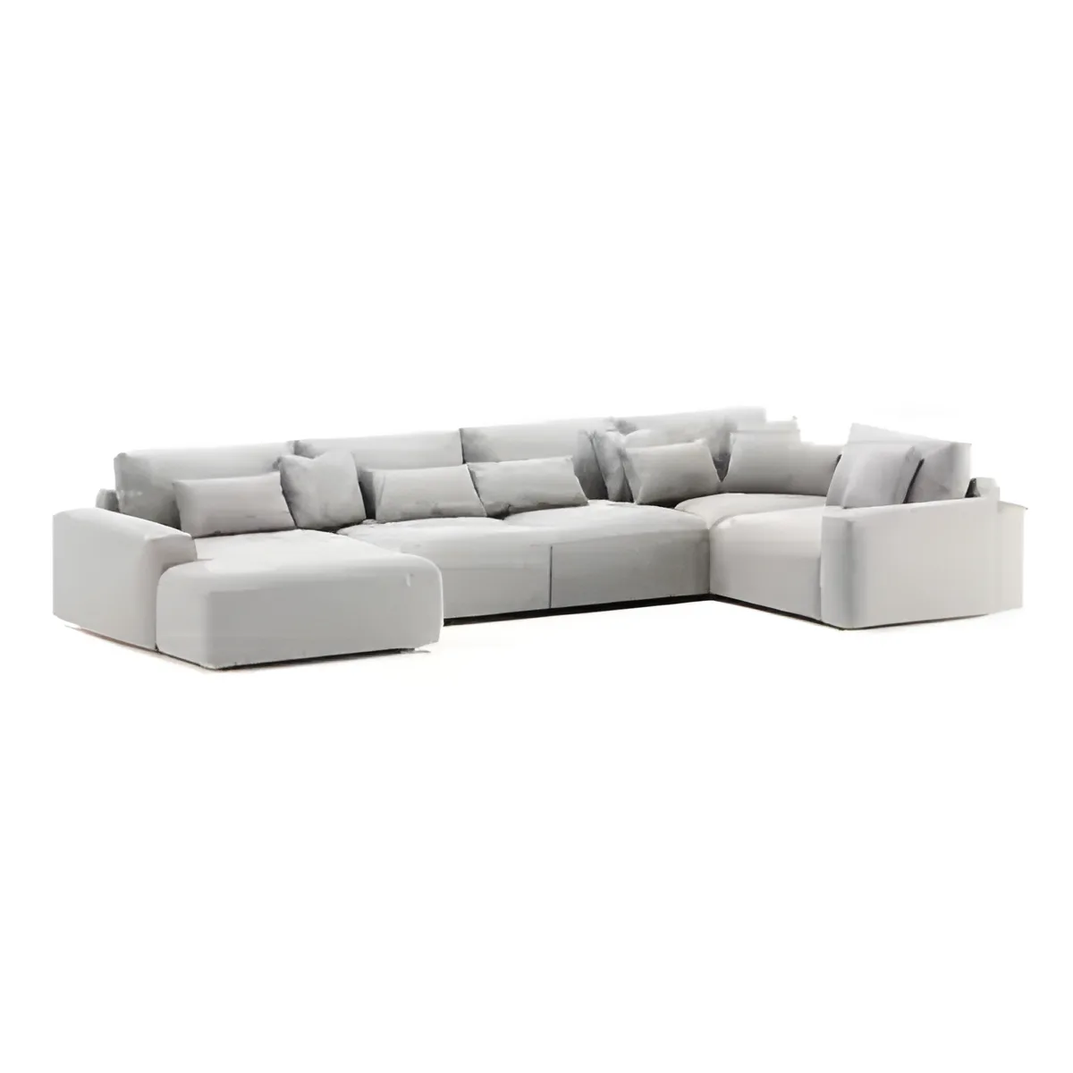 Melya L Shape front view for modern L Shape living room furniture