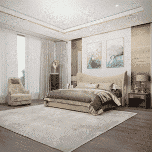 Mina Bedroom Set front composition for modern bedroom decor