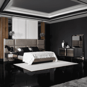 Mira Bedroom Set finish detail angle