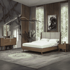 Nari Bedroom Set finish detail angle