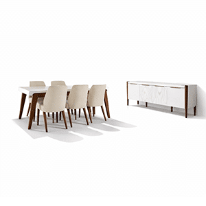 Reyla Dining Room Set main view for elegant dining spaces