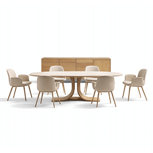 Marvi Dining Room Set main view for elegant dining spaces