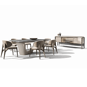 Lunor Dining Room Set main view for elegant dining spaces