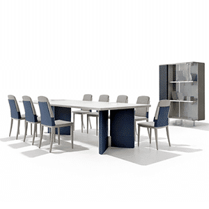 Calira Dining Room Set main view for elegant dining spaces