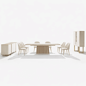 Velora Dining Room Set main view for elegant dining spaces