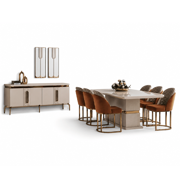 Melva Dining Room Set main view for elegant dining spaces