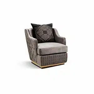 Ganna Living Chair front view for premium interior styling