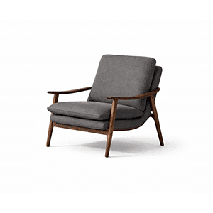 Ciro Living Chair front view for polished furniture displays