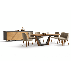 Zyra Dining Room Set main view for elegant dining spaces