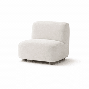 Iroa Living Chair front view for polished furniture displays