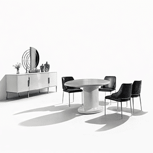 Kavia Dining Room Set main view for elegant dining spaces