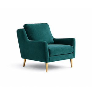 Keno Living Chair front view for comfortable lounge furniture