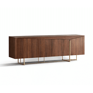 Zena Buffet with a front angle for a modern dining area